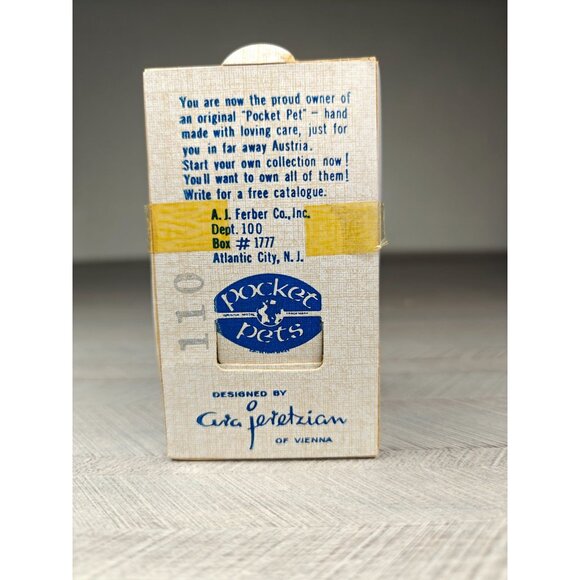 Vintage Pocket Pet Original Mouse Figurine With Red Candy By Ara Jeretzian - Picture 5 of 8